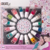 Canenco, Create it! Sellő körömlakk készlet körömmatricákkal, 16 db-os