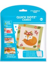 Diamond Dotz Dotzies, Erdei róka képkészítő szett, 13 x 13 cm