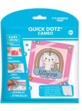Diamond Dotz, QuickDotz képkészítő készlet, 13 x 13 cm, Kitty cica
