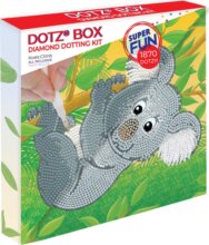 Diamond Dotz, Dotz Box, Koala képkészítő szett, 22 x 22 cm