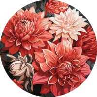 Ideyka, Festés számok szerint, Ünnepi csokor, 39 cm