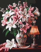 Ideyka, Festés számok szerint, Kifinomult liliomok, 40 x 50 cm
