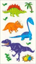 Lemosható tetováló matrica, Vidám kis dinók