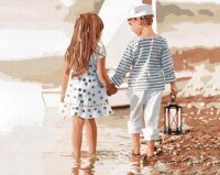 Festés számok szerint, Barátság, 40 x 50 cm