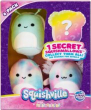 Squishville mini plüssök, Tie-Dye Squad, 4 darabos szett