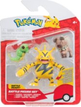 Pokémon 3 db-os figura csomag, Caterpie, Rockruff, Electabuzz