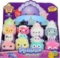 Squishville mini 2az1ben plüss járműben, 5 cm