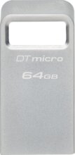 Kingston DataTraveler Micro 64GB (USB3.2, Type-A, ezüst)