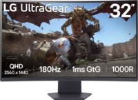 LG UltraGear 32GS60QC-B 32" QHD ívelt gaming monitor
