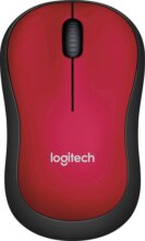Logitech M185 (vezeték nélküli, piros)