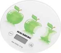 Hausberg HB-6010NG+DS üveg konyhai mérleg