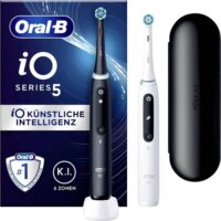 Oral-B iO Series 5 Duo elektromos fogkefe, Fekete-Fehér