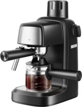 TOO CM-800-B espresso kávéfőző, fekete-rozsdamentes