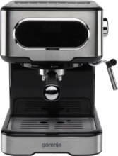 Gorenje ESCM15DBK espresso kávéfőző, Inox-Fekete
