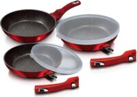 Berlinger Haus BH/7053 Burgundy Metallic Line serpenyő szett levehető nyéllel, 5 részes