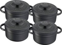Tefal Pierre Gagnaire Héritage mini öntöttvas sütő-főzőedény készlet, 4 részes