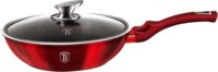 Berlinger Haus BH/1265 Burgundy Metallic Line wok serpenyő fedővel, 28cm