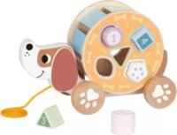 Tooky Toy, 2 az 1-ben húzható fa kutyus formaválogatóval