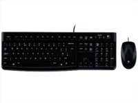 Logitech MK120 billentyűzet + egér szett (angol UK, USB, vezetékes, fekete)
