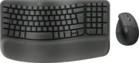 Logitech Wave Keys + Lift billentyűzet + egér szett (angol US, vezeték nélküli, ergonómikus, grafitszürke)