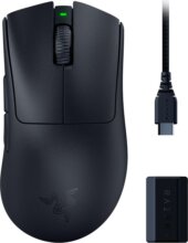 Razer DeathAdder V3 Pro (gamer, vezeték nélküli, HyperPolling dongle, fekete)