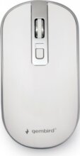 Gembird MUSW-4B-06-WS (vezeték nélküli, optikai, fehér/ezüst)