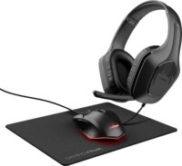 Trust GXT 790 3-in-1 Gamer egér és headset szett (USB, optikai, gamer, világít, fekete)