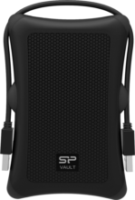 Silicon Power Armor A30 1TB (2,5", USB3.2, ütésálló, fekete)