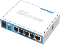 MikroTik hAP ac lite (Wi-Fi 5, AC750, kétsávos, 5×100Mbps, PoE Out)