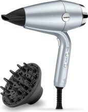 BaByliss Hydro-Fusion D773DE plazmaionos hajszárító, 2100W, ezüst
