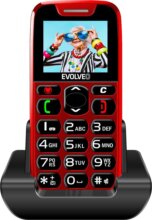 Evolveo EasyPhone EP501 nyomógombos mobiltelefon, Piros