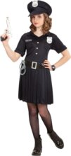 Rendőrnő jelmez szoknyával, 116 cm