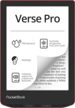 PocketBook 634 Verse Pro 6" E-book olvasó, 16GB, Passion Red