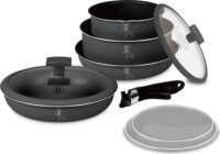 Berlinger Haus BH/8256 Antracit Collection serpenyő szett levehető nyéllel, 9 részes