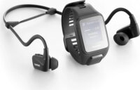 TomTom Spark 3 Cardio + Music GPS fitnesz okosóra + headset, L méret, Fekete