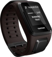 TomTom Spark Music GPS fitnesz okosóra Bluetooth-fülhallgatóval, nagy, Barna