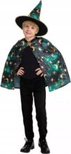 Zöld varázsló jelmez, 110-120 cm