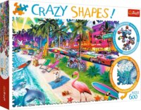Trefl Crazy Shapes, Miami tengerpart puzzle, 600 darabos