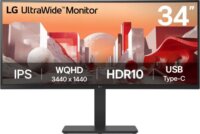 LG 34BA75QE-B 34" UltraWide QHD ívelt IPS monitor