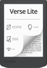 PocketBook Verse Lite 6" E-book olvasó, 8GB, Midnight Grey
