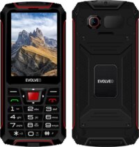 Evolveo StrongPhone W4 DualSIM nyomógombos mobiltelefon, Fekete-Piros