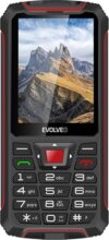 Evolveo Strongphone W4 DualSIM nyomógombos mobiltelefon, Fekete-Piros