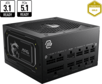 MSI MAG A850GL PCIE5 II (850W, 80Plus® Gold, ATX)