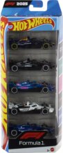 Hot Wheels kisautók, F1, 5 darabos szett