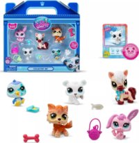 Littlest Pet Shop, Téli játékfigura szett, 2. széri, 5 db-os