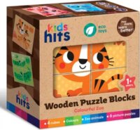 Kids Hits, Fa puzzle kocka, Színes állatkert