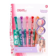 Create It! Tetováló zseléstoll szett, 6 darabos