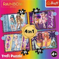 Trefl, Rainbow High puzzle 4 az 1-ben, 35, 48, 54, 70 darabos