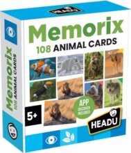 Headu, Memóriafejlesztő játék, 108 darab állatos kártya
