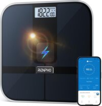 Renpho Elis Solar 2 okos személymérleg, fekete